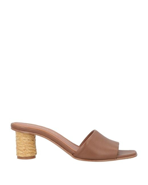 Paloma Barceló Brown Rissie Tan Sandals Leather