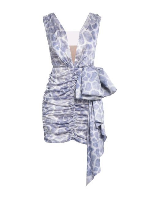 Elisabetta Franchi Blue Mini Dress