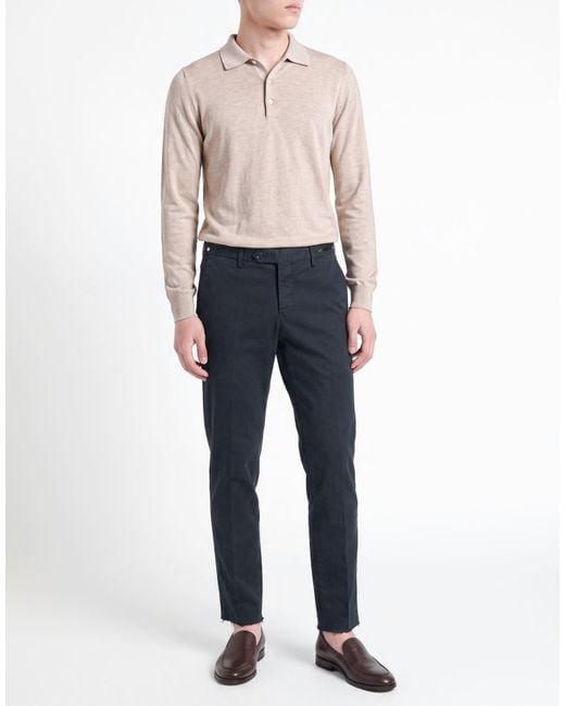 PT Torino Blue Pants Cotton, Elastane for men