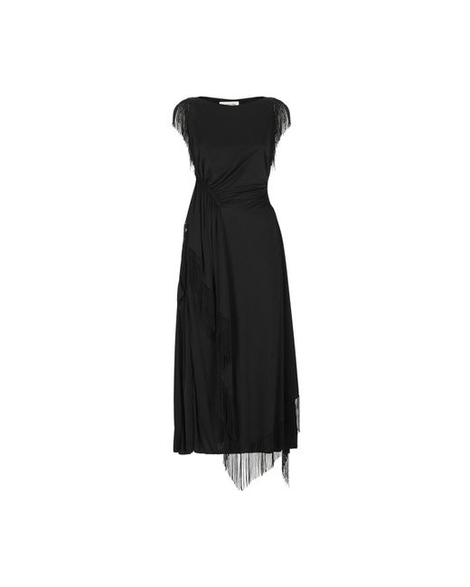 Lanvin Black Midi-Kleid