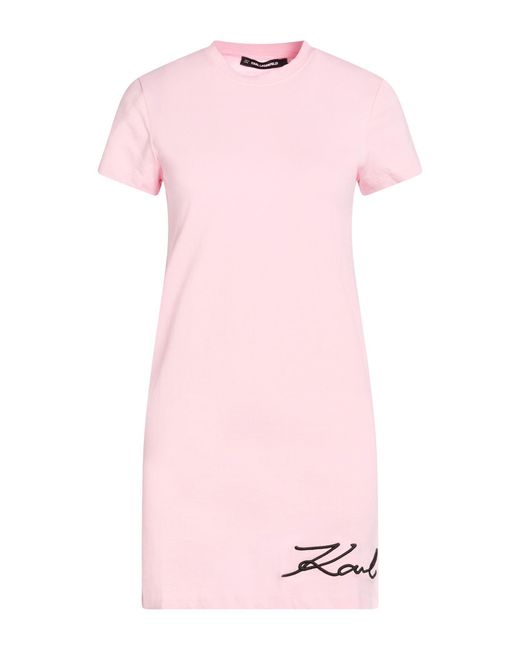 Karl Lagerfeld Pink Mini Dresses