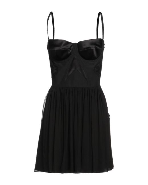 Alberta Ferretti Black Short Dress
