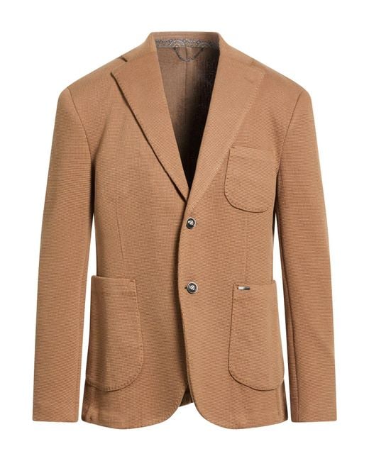 Gianni Lupo Brown Blazer for men