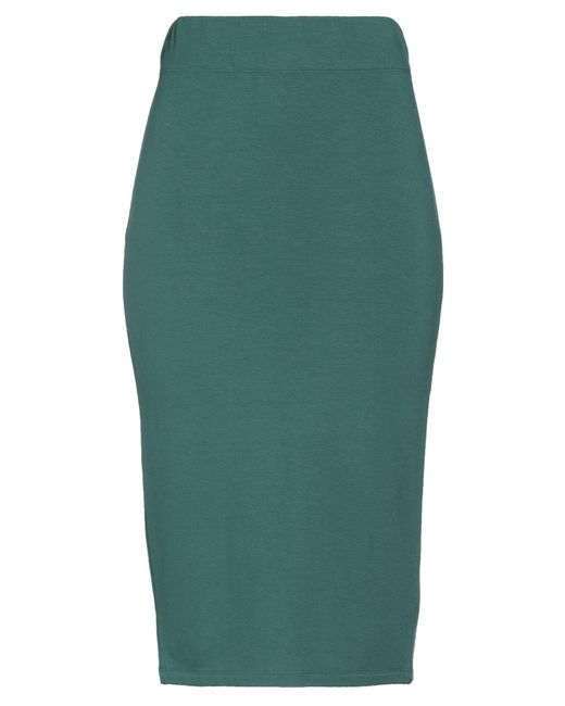 Majestic Filatures Green Midi Skirt