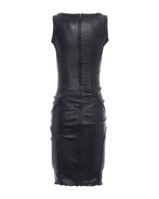 Aphero Blue Midi Dress Lambskin