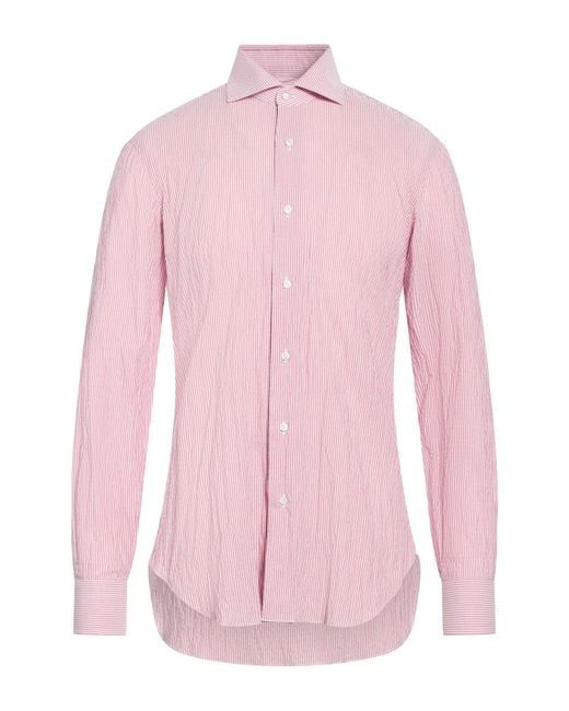 Barba Napoli Pink Shirt for men