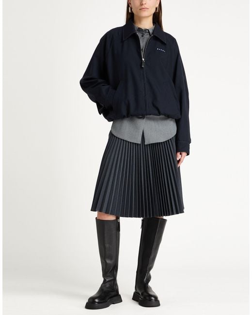 Marni Blue Jacket Virgin Wool