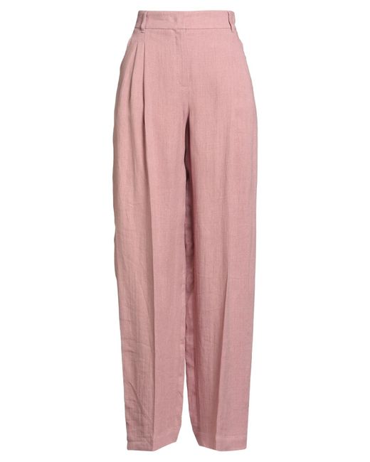 Max Mara Pink Pants Linen