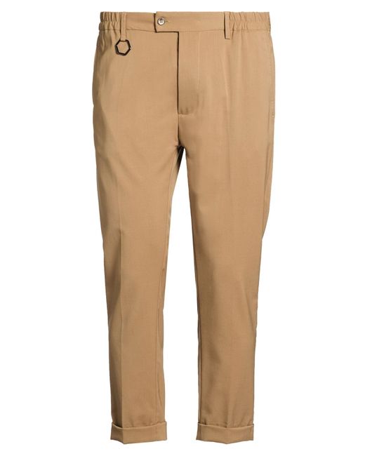 Yes London Natural Pants Wool, Polyester, Elastane for men