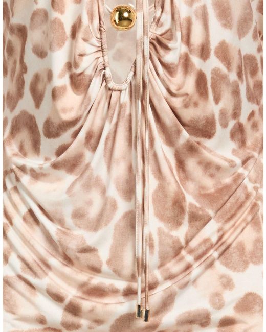 SIMONA CORSELLINI Pink Top Polyester, Elastane