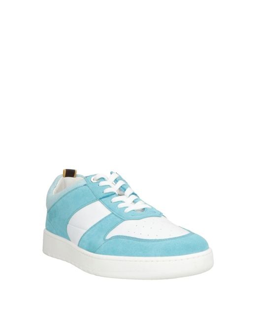 Moorer Blue Sneakers Leather for men