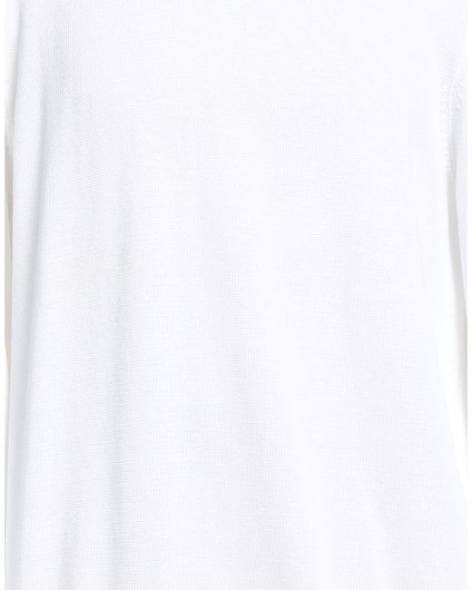 Fedeli White Sweater Supima for men