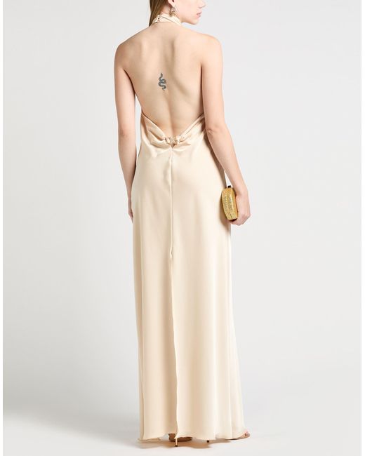 SIMONA CORSELLINI Natural Maxi-Kleid