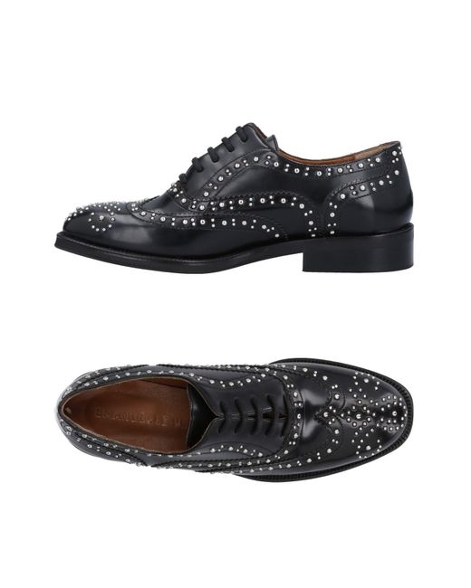 Zapatos de cordones Emanuélle Vee de color Black