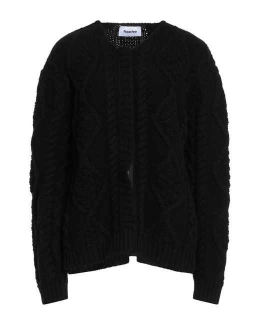Hache Black Cardigan Wool, Cashmere