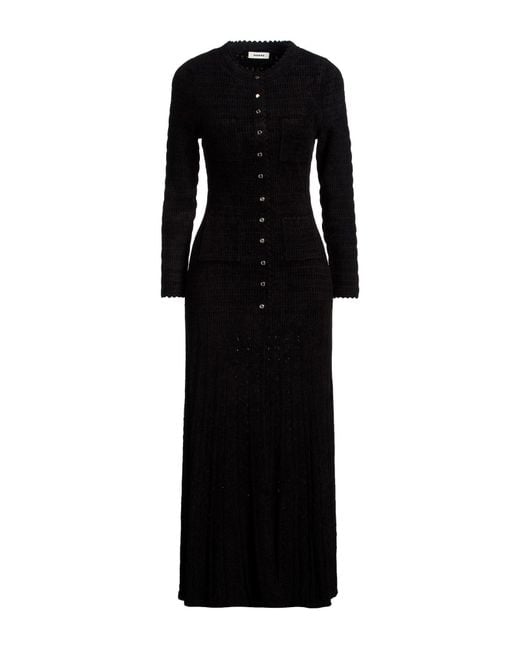 Sandro Black Maxi Dress