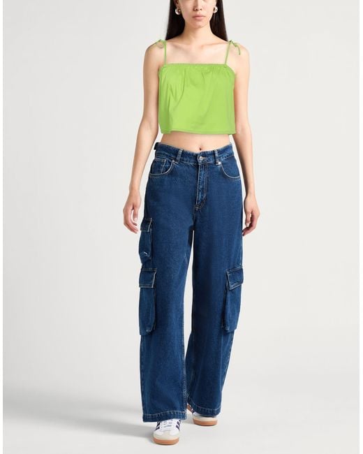 Jijil Green Top Cotton, Polyamide, Elastane
