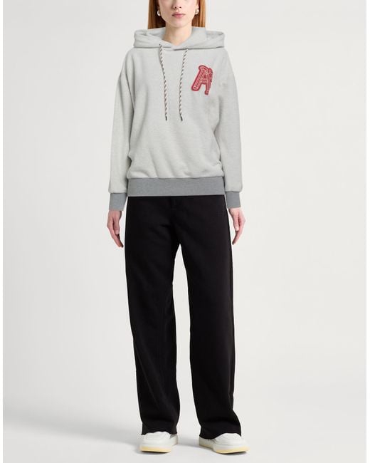 Aries Gray Ivory Sweatshirt Cotton
