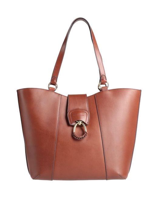 The Bridge Red Handbag Leather