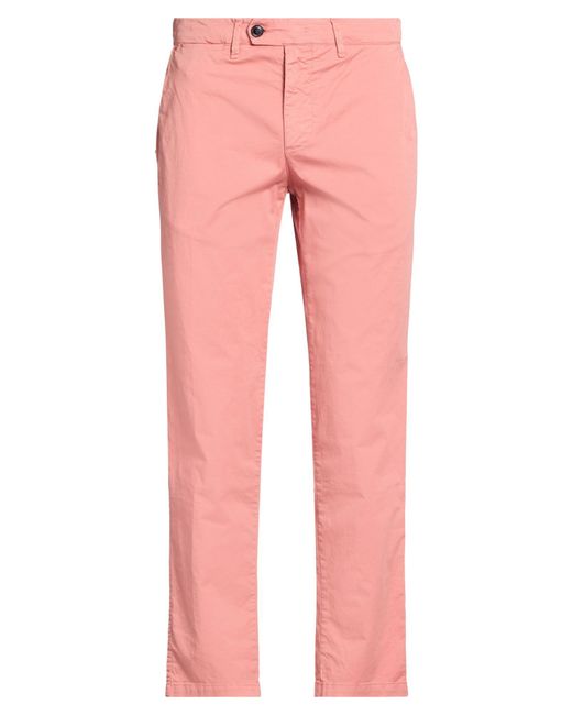 White Sand Pink Pants Cotton, Elastane for men