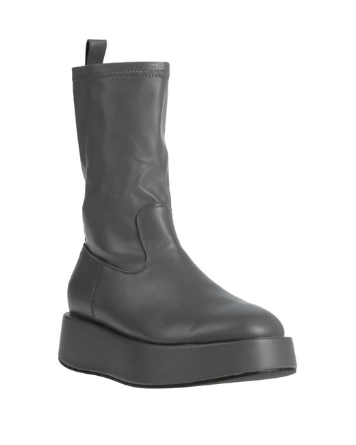 Jijil Gray Ankle Boots