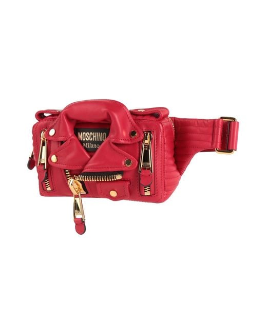 Moschino Red Belt Bag