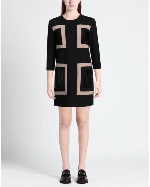 1 One Black Mini-Kleid