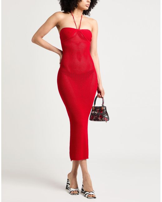 JACOB LEE Red Midi Dress
