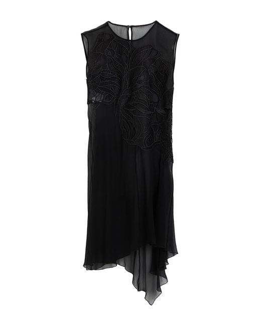 Alberta Ferretti Black Mini Dress