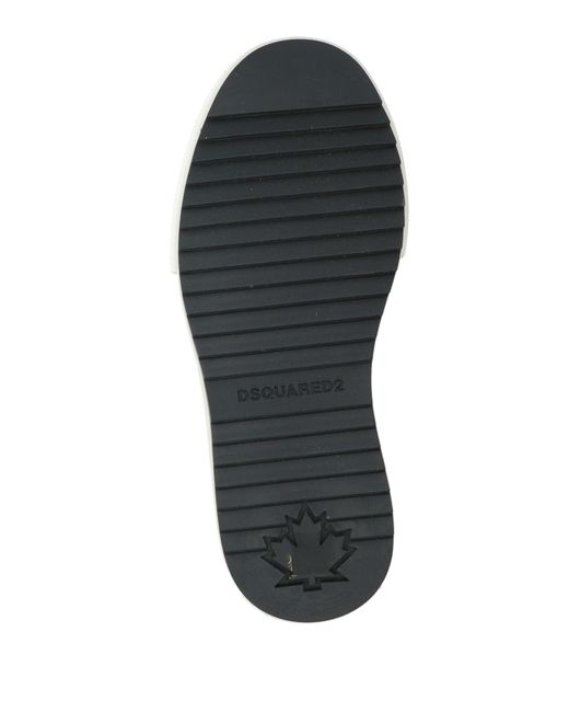DSquared² Black Sneakers Textile Fibers