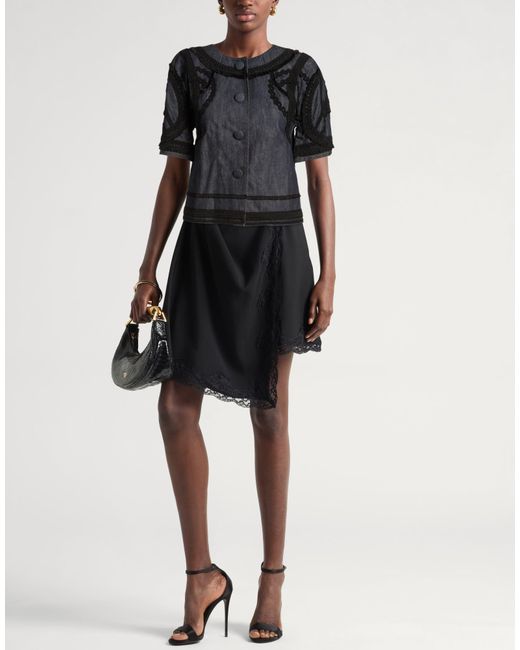 Dolce & Gabbana Black Denim Shirt Cotton, Polyethylene