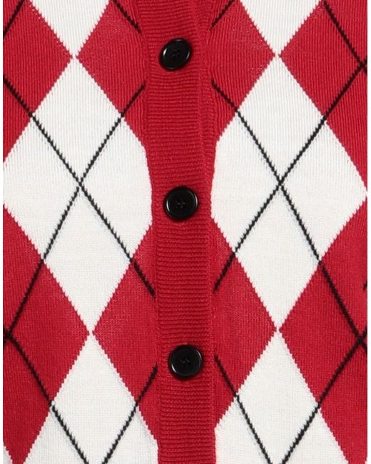 MSGM Red Cardigan