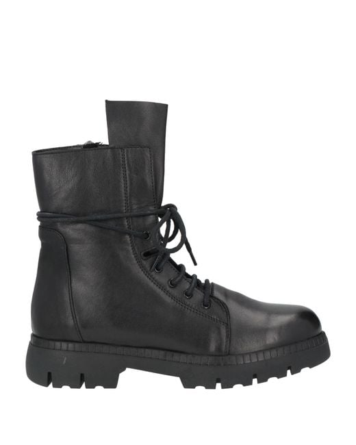SOFIA MARE Black Ankle Boots Leather