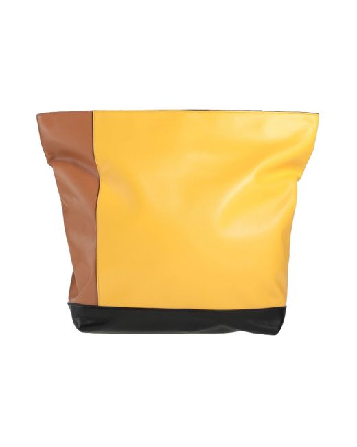 Marni Yellow Handbag Bovine Leather, Brass, Resin