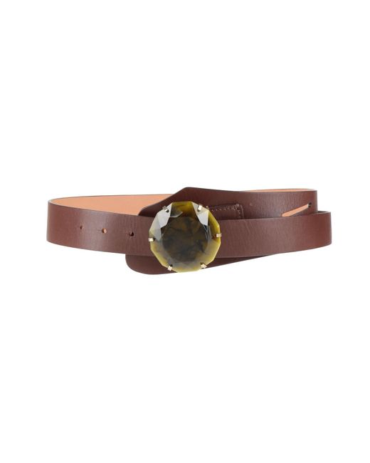 Alberta Ferretti Brown Belt Leather