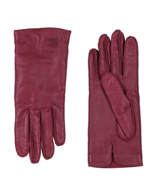 Burberry Purple Handschuhe