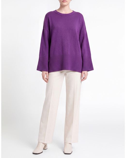 Carla G Purple Sweater Polyacrylic, Alpaca Wool, Polyamide, Polyester