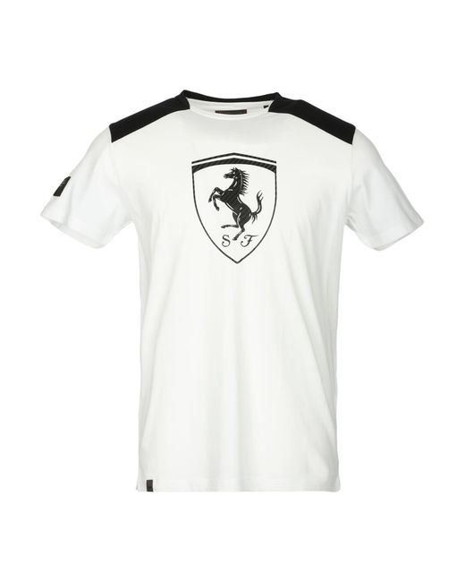 Ferrari White T-shirt for men