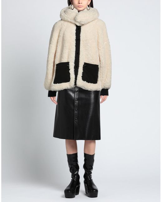 Maje Natural Shearling & Teddy