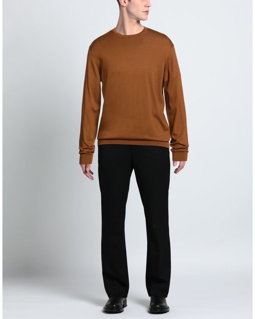 FILIPPO DE LAURENTIIS Brown Jumper for men