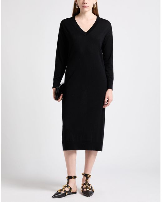 Ottod'Ame Black Midi Dress