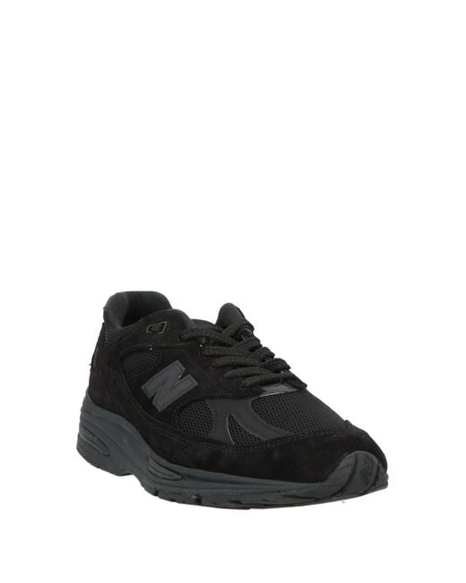 New Balance Black Sneakers Leather, Textile Fibers for men