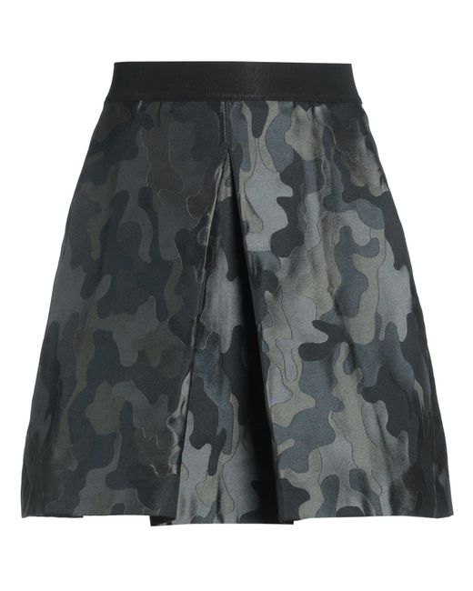 Pinko Gray Mini Skirt