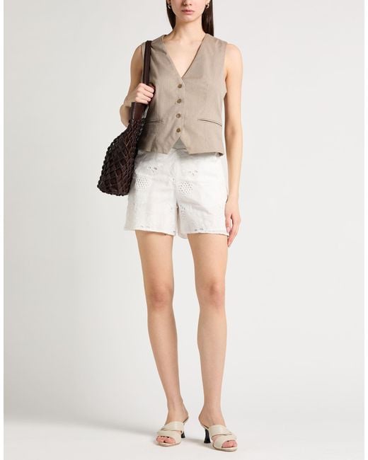 Caractere White Shorts & Bermuda Shorts