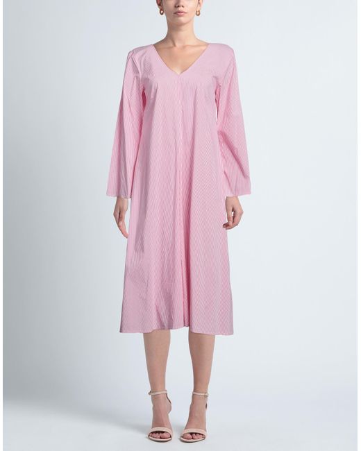 Shirtaporter Pink Midi Dress