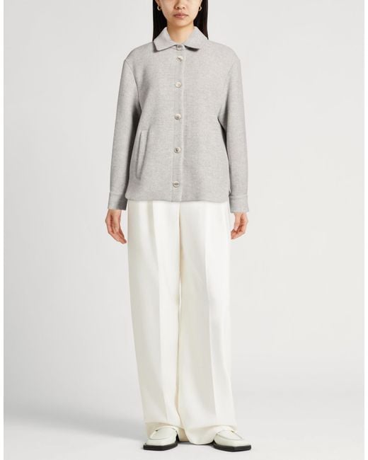 Peserico Gray Jacket Virgin Wool, Polyamide, Polyester, Cashmere