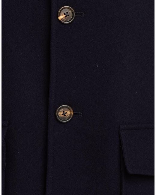 Eleventy Blue Midnight Coat Wool for men