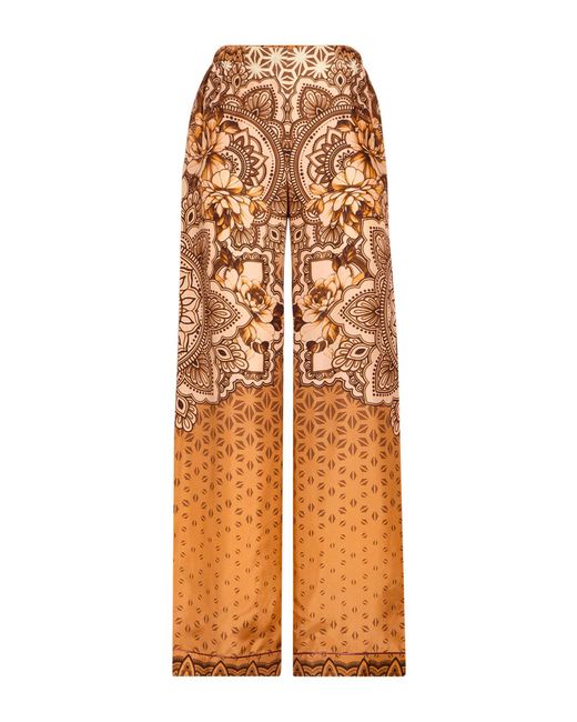 Alberta Ferretti Orange Trouser