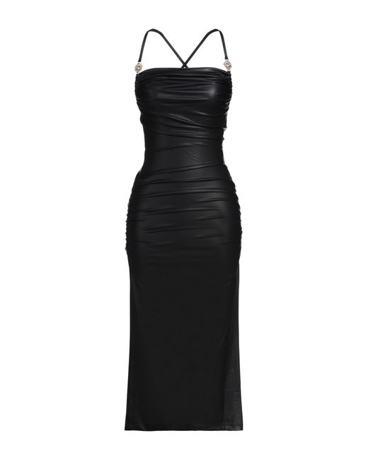 Just Cavalli Black Midi Dress