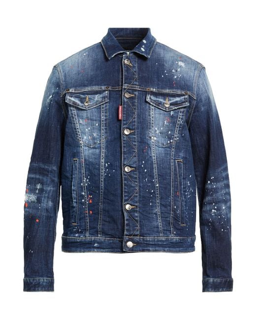 DSquared² Blue Denim Outerwear for men